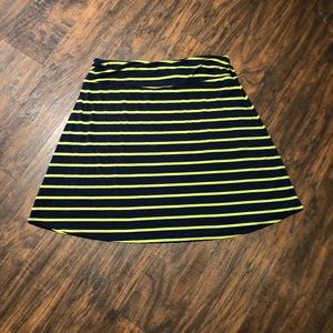 Green and Blue striped skirt